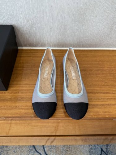 顶级品质 Chanel Ss25 New Arrival～ 小香春夏新款网纱芭蕾舞鞋 法式优雅，精致得不可方物～绝美单品 鞋面网纱+沙丁布材质 羊皮垫脚+电绣工