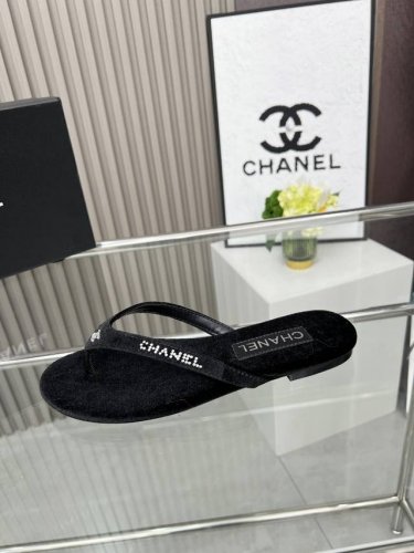 工厂p价 女装女鞋 运动原单 Chanel 香奈儿 25S 平底夹脚人字拖鞋升级版 码数36-44 41-44定做不退换