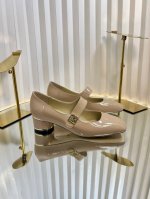 Dior 迪奥 2025秋冬最新时装秀高定系列 MISS DIOR 粗跟方头玛丽珍芭蕾舞女鞋 CD字母logo五金珐琅方扣低跟一圈带中古女单鞋 原版开发顶级高端