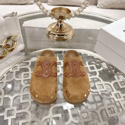 celine思琳 最新款 pitea 凯旋门 勃肯 包头拖鞋 凉鞋 原版购入开发 做货 高级感十足 网红Ins种草神器 非常复古风 气场十足单品 设计风格非常新