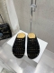 顶级版本 Therow 新款包头镂空拖鞋 半拖 勃肯拖 进口牛猄面料 内里垫脚牛猄 原版开模橡胶大底 码数：35-40 40定做