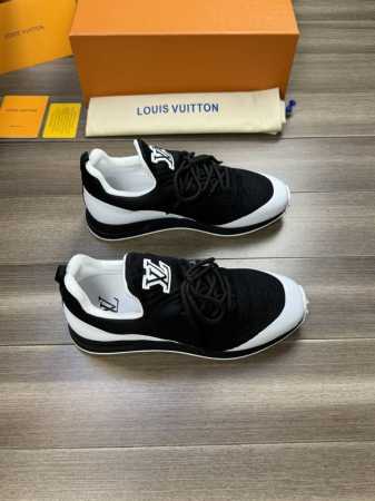 Louis Vuitton 路易威登 -高端品质 原单 -鞋面：进口品牌图腾飞织布匹、热切工艺、鞋舌;车缝品牌logo -内里：帆布内里 -大底：双色tpr 橡 - 点击图像关闭