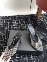 代购级 大王 25Ss 新款 Alexander Wang亚历山大王高跟鞋 女士奢侈品Alexande* Wang 原版1:1的 凹凸感带按摩的鞋垫配上注胶 L