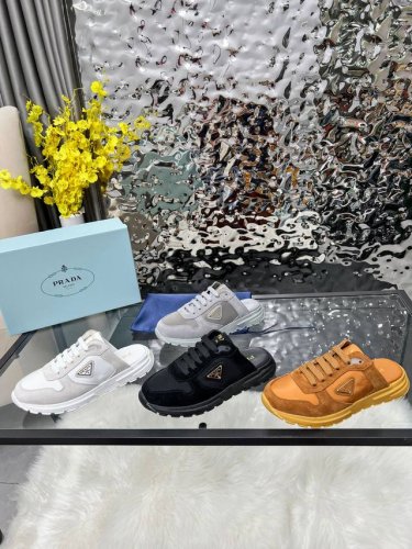 工厂p价 女装女鞋 运动原单普拉达 prada.. 2025年爆炸款出货了。，原版1比1开发，四色可选 35--4134与41码可订做不退换 ，_