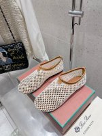 顶级版本 Loro Piana Lp针织网面平底芭蕾舞鞋 新品发售毛鞋｜鞋面采用 编制网纹制作工艺｜一比一复原专柜套包工艺，舒适，大方，轻便，百搭的一款平底芭蕾