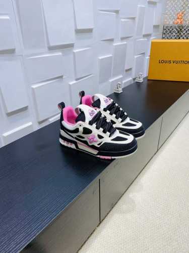 升级版 女款 lv驴牌L家Skate 系列 最新配色 Tariner运动鞋 四叶草 滑板鞋 情侣款 复古篮球鞋 原版购入开发 做货 本款 Lv Skate 运动