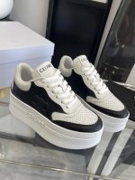 CELINE 赛琳 25ss最新 Block系列 系带 厚底女款 休闲运动鞋TRIOMPHE 皮革贴饰，瞬间给这款 BLOCK 运动鞋注入了清新柔美的魅力，爱了