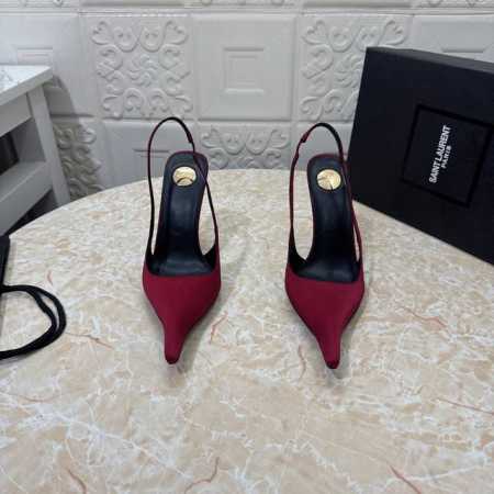 工厂p价 女装女鞋 运动原单 Ysl.顶级版本.高品质. 配置全套包装 2025新款 官网同步 1:1开模 尖头后空鞋 鞋面 漆皮 真丝 内里 羊皮 跟高: 1 - 点击图像关闭
