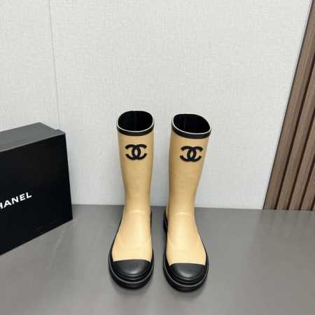 出厂 独家顶级版本 C*Hanel香*奈儿24Vs夏季网红明星爆款雨靴系列 圆头一体雨筒靴 入手一款本季颜值爆表雨靴，国内专柜个位数限量，不是vic完全是拿不到 - 点击图像关闭