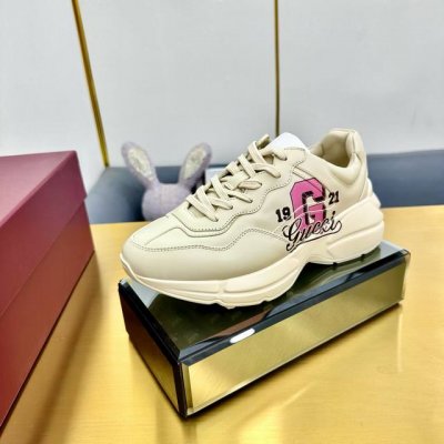 女 男 顶级版 gucci古奇古驰老爹鞋 顶级版本 代购级别 原单品质 G家 老爹鞋男女码情侣款 3D打印 经典万年款 顶级套楦工艺 油边工艺 看细节 品细节