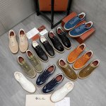 商品商标: loro piana 诺悠翩然 休闲板鞋 正码码数: 38-44 商品材料 精选磨砂牛皮鞋面 牛皮内里 原版大底