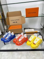 工厂p价 女装女鞋 运动原单上新啦 2025夏季Lv路易威登新款以出货 鞋面头成牛皮 橡胶大底 7个色 配全套包装加飞机盒 35--46