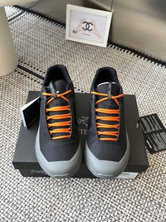 2025Ss 新款 Aerios Fl Arcteryx 始祖鸟 男码透气运动鞋攀岩旅游鞋 鞋子结构:中底Tpu底盘支持保护双脚3D模具制橡胶鞋头，一体化系带系 - 点击图像关闭