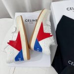 Celine赛琳~~全新升级版情侣款小白鞋系列；低帮 中帮 高帮运动鞋，魔术贴板鞋，休闲鞋 充满街头感的一双鞋子，拼色设计非常赞，这款鞋有它自己独特的设计，皮革