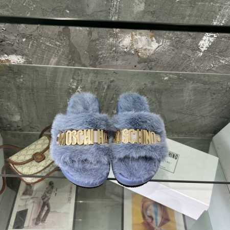 moschino 毛毛拖鞋 全网独家发布 高端懒人拖鞋 优雅不失华丽 清凉又时髦懒人时髦女孩必备神器 码数：35-40 - 点击图像关闭