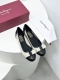 工厂P价 P360 25Ss Ferraga*O菲拉*慕新版 Vara拼色棉麻帆布芭蕾舞平底单鞋！ 这款平底鞋随性时髦，对比鲜明的配色和纹理更添凸显这款鞋的亮点
