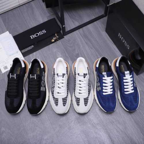 商品商标： ＢＯＳＳ 休闲鞋 正码码数: 39－45 商品材料：精选牛皮拼接印花透气鞋面 牛皮鞋垫 羊皮内里 橡胶大底
