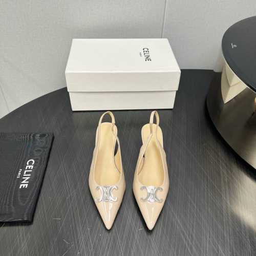 出厂： 高版本 Celine 2025Vs 尖头标扣单鞋 夏季季搭配袜子，简直绝绝子了复古的点上带上了满分时髦感颜值绝原版购入开发，依旧最高输出，还原原版定制复