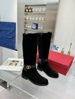 官网同步 华伦天奴』专柜最新骑士靴系列顶级秀系列秋冬主季打款 超爆级款的节奏出行必备单品！随意搭配么怎穿都好看 值得收鞋入柜的一款美鞋实超物级美 面料:原版一比