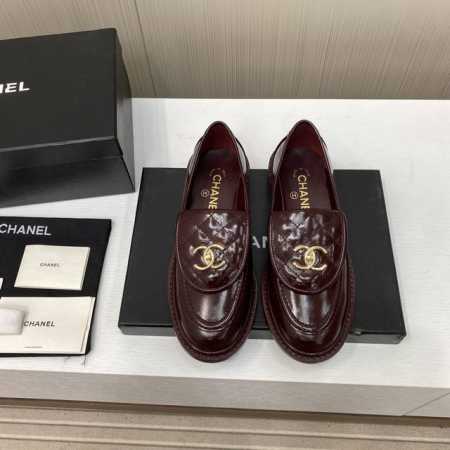 出厂价 定制色 CHANEL 香奈儿 24k 秋冬新款乐福鞋 单鞋 认准我家细节实拍注意区分普通版 专柜同步！！本系列现已登陆发售！！ 简约小圆头设计 鞋型非常 - 点击图像关闭