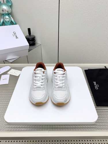 出厂 高版本 CELINE思琳春夏秀款运动鞋 RUNNER CR-03运动鞋 鞋舌和鞋后帮饰有CELINE标志运动鞋侧面凹印CR-03字样鞋后帮和侧面压印新款女