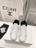 高版本出厂 毛里 Celine* 赛琳 CT-02大表姐明星同款撞色系带滑板鞋休闲透气运动小白鞋；时尚百搭舒适度极佳原板刻复！ 面料：头层牛皮 内里：进口羊毛