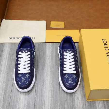 出厂价 顶级原单 品牌 Louis Vuitton Lv.路易威登 材质 原工厂牛皮材料1：1发泡轻便柔软原板大底 舒适内里 款式类型：休闲运动 板鞋 等级：专 - 点击图像关闭