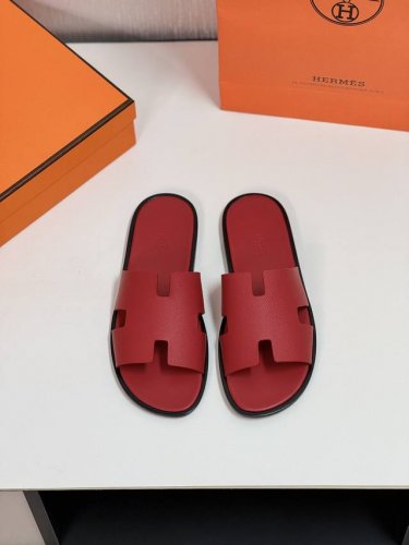 hermèS 真皮底 Size：38-44 45.46.47定制 爱马仕最高品质经典H拖鞋～高端男士凉鞋沙滩鞋拖鞋～专柜同步～原单代购货！原版进口鞋面牛皮内里牛