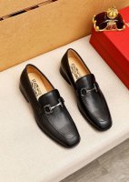 商品商标：Ferragamo 菲拉格慕 休闲皮鞋 正码码数: 38-44 45订制 商品材料：精选 进口头层牛皮鞋面+奢侈五金扣，进口水染牛皮内里。强烈立体视觉