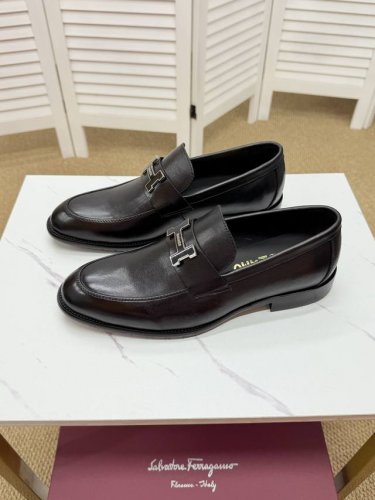 Ferragamo-菲拉格慕 原单品质 独家新款正装皮鞋 专柜新款同步 精致手工缝线 做工细节堪比专柜 鞋面牛皮胚改色 牛皮内里 原版意大利真皮大底 39-44