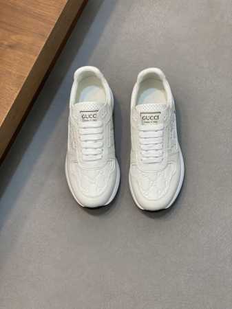 Gucci 古驰 -高端品质 原单 -鞋面 纳帕小牛皮 荔纹小牛皮 电脑刺绣品牌图腾 -内里 水染牛皮 -大底 超轻Tpu 橡胶 双色成型大底 -超高品控 做工 - 点击图像关闭