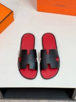hermèS 真皮底 Size：38-44 45.46.47定制 爱马仕最高品质经典H拖鞋～高端男士凉鞋沙滩鞋拖鞋～专柜同步～原单代购货！原版进口鞋面牛皮内里牛