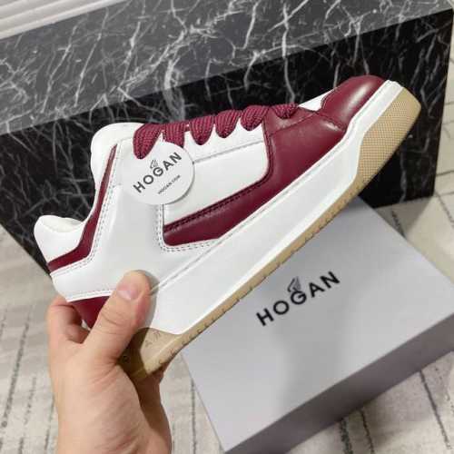 工厂价 Hogan 霍根 Chamallow系列~~ 情侣款运动鞋；老爹鞋；胖丁厚底鞋 鞋型个性帅气，融合滑板运动元素，填充饱和柔软舒适，皮革拼接面料，3.5C