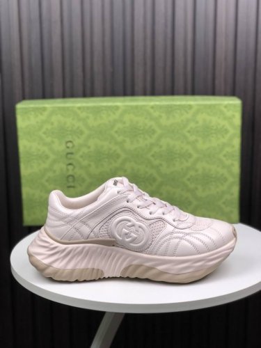 女款 35-40 女 顶级版 Gucci古奇古驰老爹鞋 顶级版本 代购级别 原单品质 G家 老爹鞋男女码情侣款，3D打印，经典万年款，顶级套楦工艺 油边工艺，
