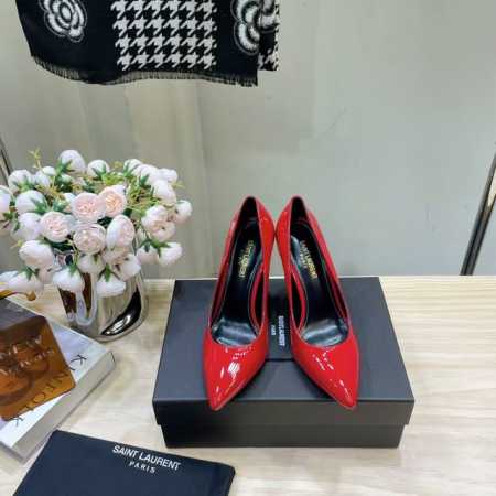 早春经典系列～顶级版本 S**nt Laurent YSL 圣罗兰logo跟高跟单鞋 后带完美的露肤度更显得白显瘦，经典时尚百搭款 低调中透露出高雅气质材料采用 - 点击图像关闭