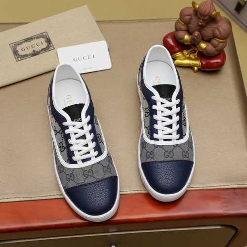 工厂P价 Gucci 古奇官网男士休闲鞋同步款，鞋面选用牛皮配进口新品牌元素 古奇，彰显不俗的气息，设计简约套脚款型 超级百搭 内里皮，气垫橡胶大底 ，个颜色可