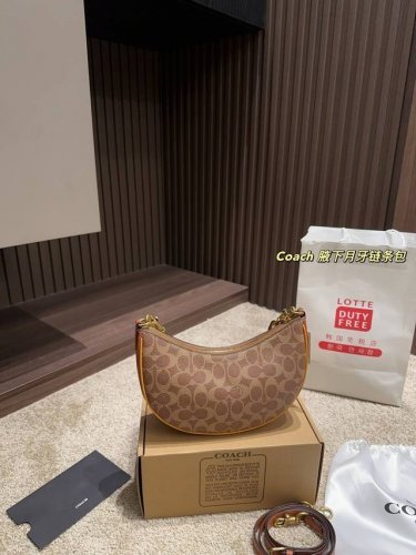 飞机盒尺寸24.12 蔻驰Coach 腋下月牙链条包