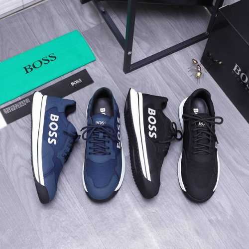 商品商标 Ｂｏｓｓ 休闲鞋 正码码数 38-45 商品材料：精选牛皮拼接透气布鞋面 网内里 橡胶大底
