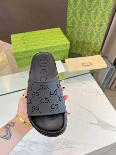 GUCCI专柜专柜 新款限定 顶级专柜 古驰冰激凌厚底拖鞋 官网同步 夏季新穿搭 小红书推荐 原版开模 代购版本 高端无臭材质 隐形内增高5.0CM 原版私膜大
