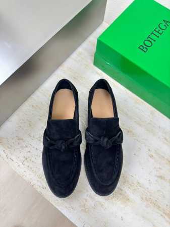 34-41 34 40 41 BOTTEGA VENET* 真皮 结绳配饰 女士Astaire乐福鞋 麂皮 老钱风 乐福鞋 原版一比一做法 一致五金 当今流行的 - 点击图像关闭