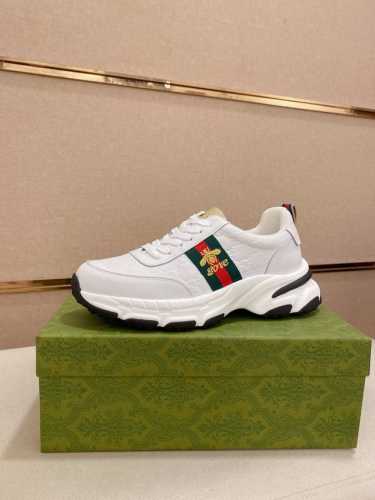 工厂P价 高品质新款 Gucci 古奇 专柜同步上市， 新款男鞋、面料精选进口牛皮，内里:网布透气内里。高端气垫开模防滑橡胶大底，精美线条、简约大气，上脚舒服上