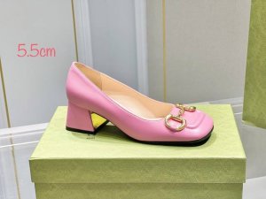 Gucci古奇 早春新款马衔扣丑萌粗跟单鞋 凉鞋 跟高：7.5Cm 5.5Cm 2.5Cm 大底：意大利真皮底 尺码：35-39 34.40.不退换