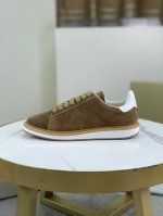 工厂价 Bc 新品 Brunello Cucinelli Bc春夏新款情侣款休闲鞋zg同步发售｜这款本季精美色彩的马裤呢胶底鞋以柔软鞋面材料和绒质感麂皮鞋后跟演