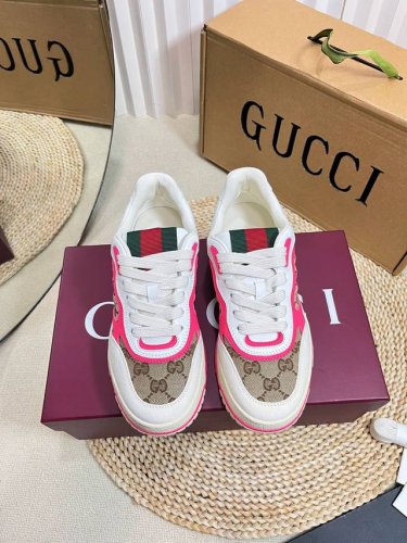 情侣款 Gucci小白鞋 代购版原版复刻一比一开模Ip轻料底 鞋面小牛皮 内里水染羊皮 垫脚牛皮全套包装 最高版本 码数:女35-40 40订 男39-45 4