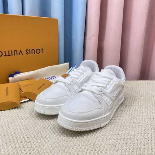 代购品质LV～Trainer路易威登 by Virgin Abloh最好看的运动鞋，驴牌力推新品， 官网限定款复古篮球运动鞋！ 高帮低帮均花血本购入原版1:1精