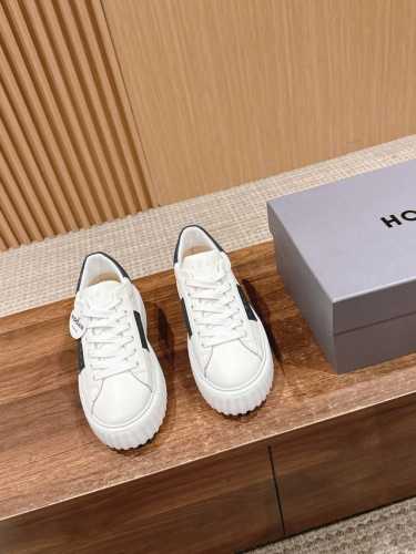 顶级版本 男码+10 Hogan 豪格新款飞艇系列# 情侣款休闲厚底饼干鞋 上脚巨舒服，皮料和大底都非常柔软，颜色小清新，春夏搭配很清爽，可以满足你的日常一切所