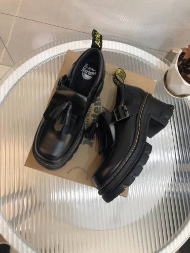 橙子出厂价p Dr. Martens 马丁博士 甜酷玛丽珍乐福鞋 增高厚底玛丽珍鞋 复古流苏小皮鞋 粗跟单鞋 跟高：7Cm 码数：34-40