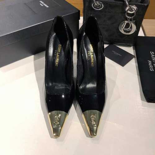 saint Lauren Ysl圣罗兰 圣罗兰Ysl 春夏｜高跟鞋新品 绝美 精致 优雅！10Cm上脚特别稳，放心入！ 鞋跟是重新开模定制的，高度与正品一致区别
