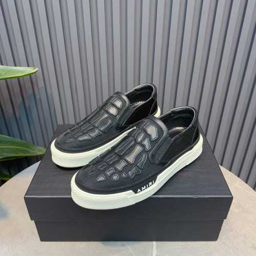 Amiri埃米尔 P: 情侣款size:女35-40；男38-44； 45.46订做 2024帆布套脚厚底休闲板鞋 Amiri 系列帆布低帮板鞋 经典板鞋版型设