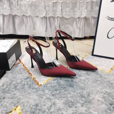 上新 YSL 顶级高版本2025官网同步新款水钻装饰包头凉鞋细节处理完美垫脚羊皮 质感细腻 AAA级意大利黑色真皮大底极致完美复刻1鞋面：进口真丝2垫脚：进口羊